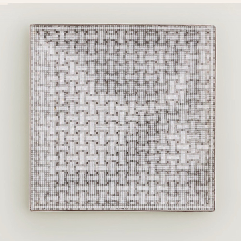 Mosaique au 24 platinum square plate n°4
